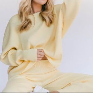 The Lullaby Club Set Alex Knit Cardigan and Knit Pants